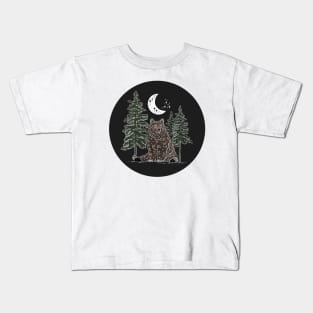 woodsy bear (color version) Kids T-Shirt